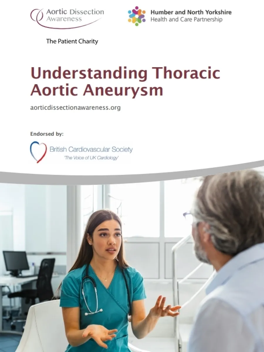 Charity launches new Thoracic Aortic Aneurysm patient leaflet
