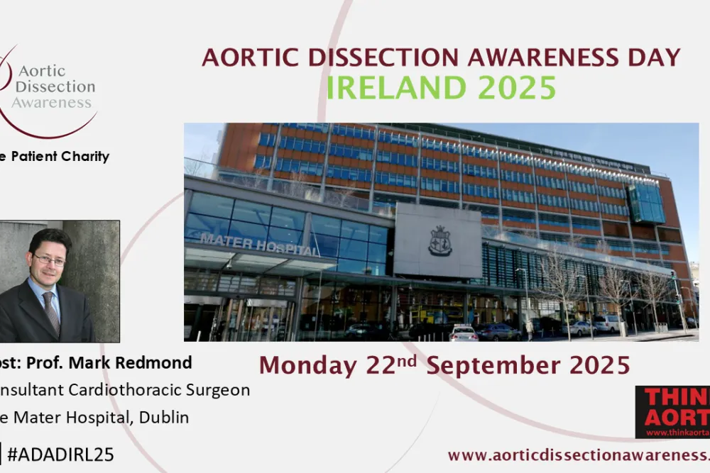 Aortic Dissection Awareness Day Ireland 2025 - Dublin