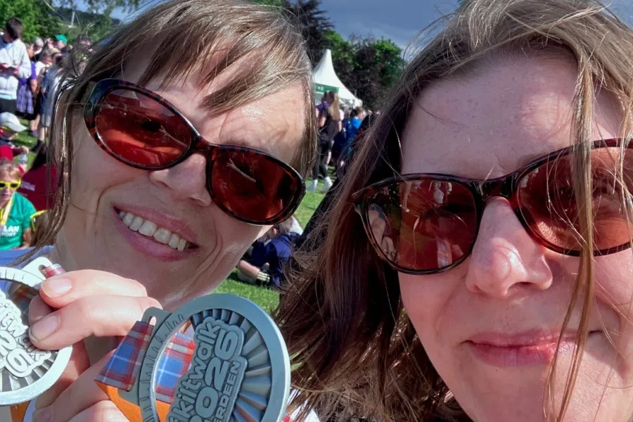 Walking for Awareness: April and Laura Take on the Aberdeen Kiltwalk