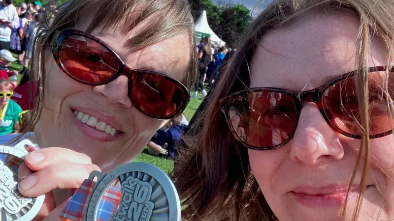 Walking for Awareness: April and Laura Take on the Aberdeen Kiltwalk