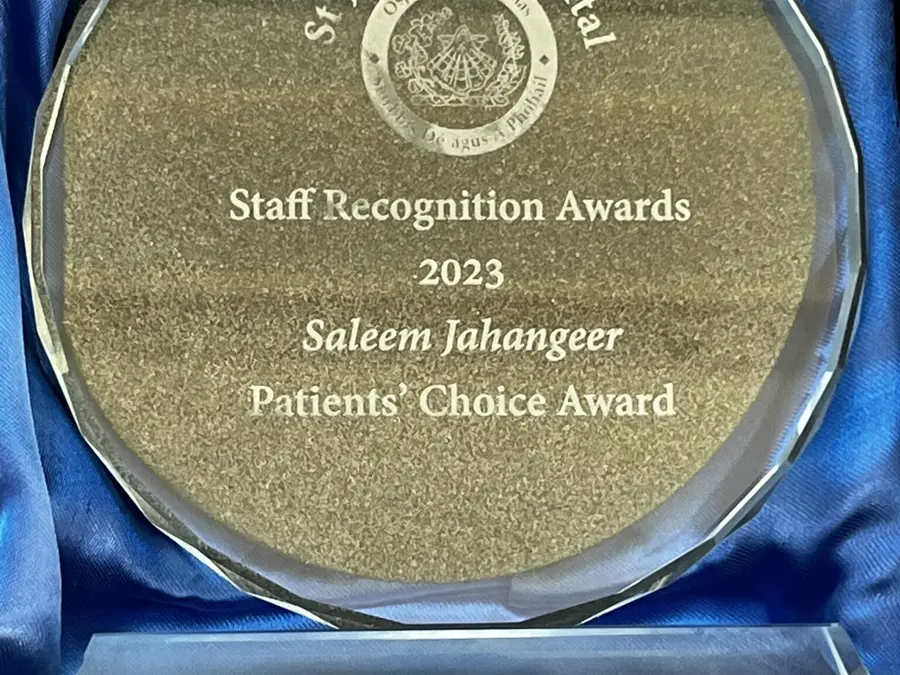 Irish Aortic surgeon receives Patients' Choice Award