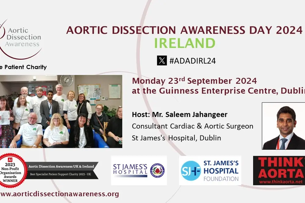 Aortic Dissection Awareness Day Ireland 2024 - Dublin