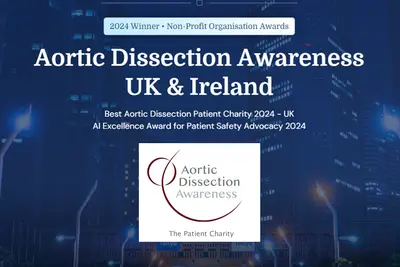 Aortic Dissection charity achieves dual recognition in international non-profit organization awards