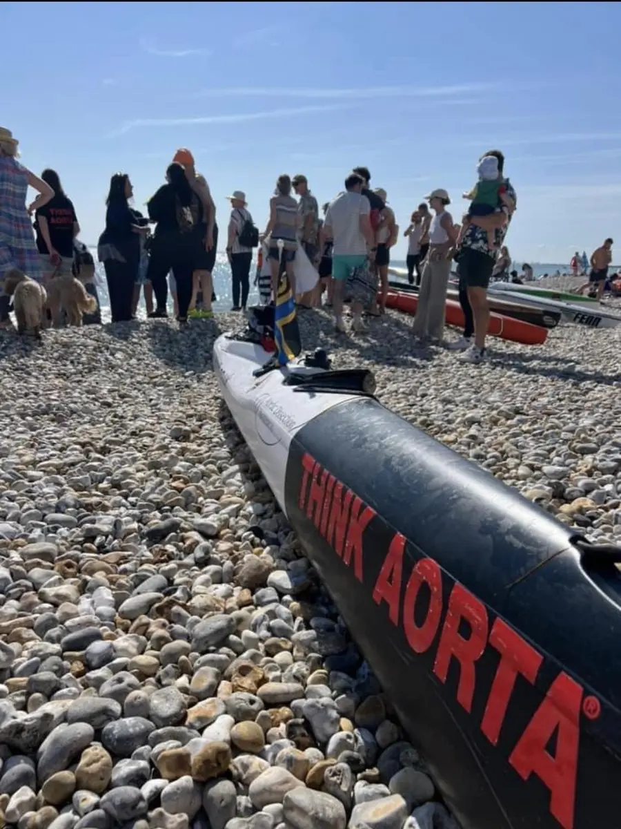 Charity welcomes Mike Lambert home as he completes solo round-Britain kayak in 58 days