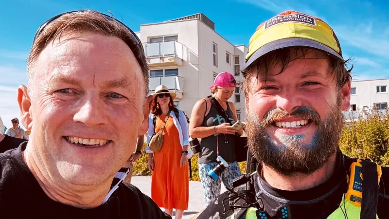 Charity welcomes Mike Lambert home as he completes solo round-Britain kayak in 58 days