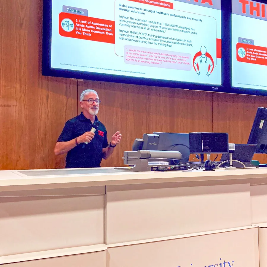 THINK AORTA Brings Patient Perspective to medical students at Glasgow University