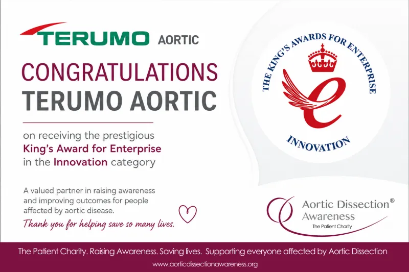 Congratulations to Terumo Aortic on Prestigious King’s Award for Innovation