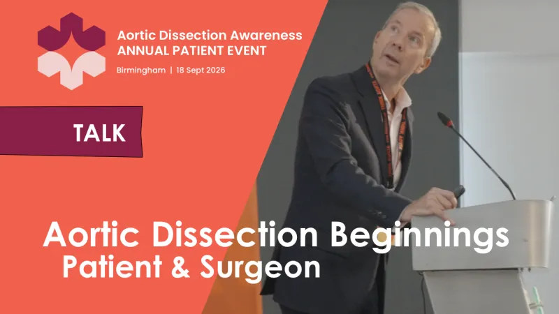 Aortic Dissection beginnings – a patient and surgeon narrative