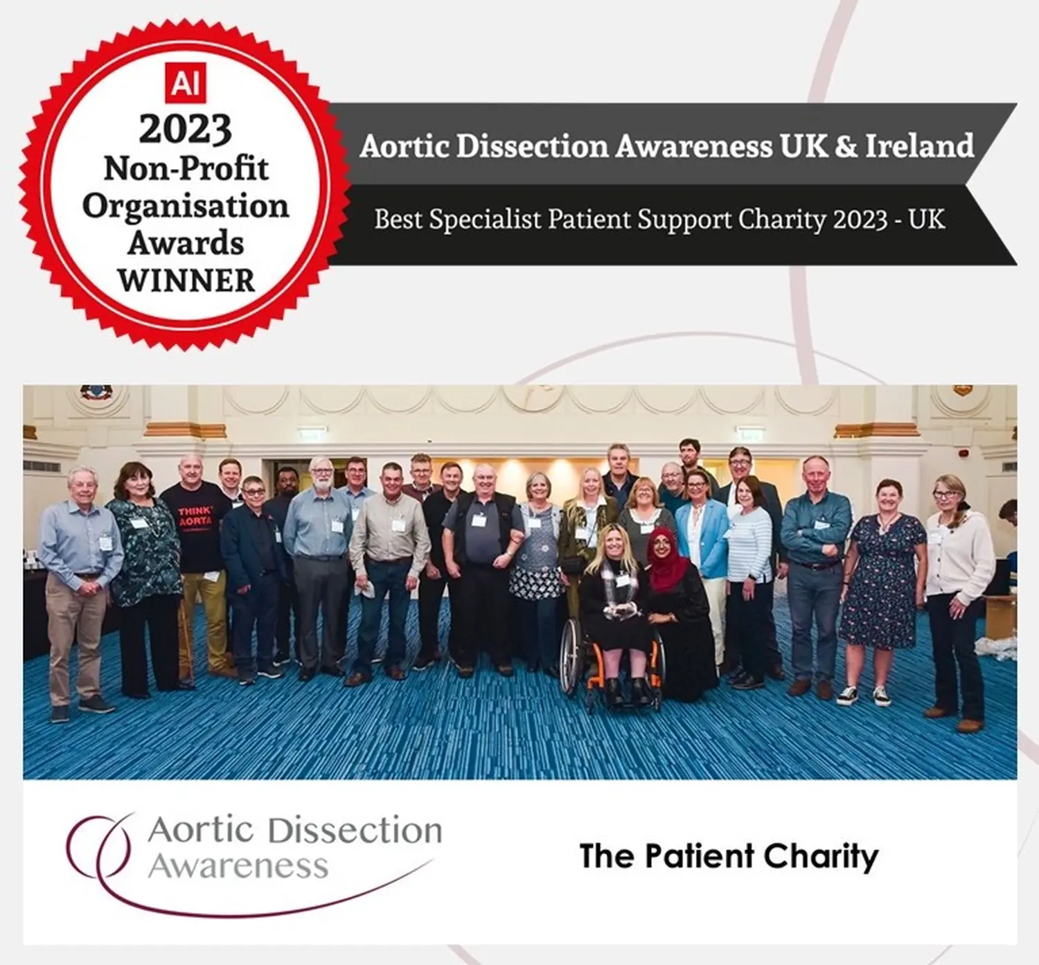 Award-winning patient charity launches new Aortic Dissection website