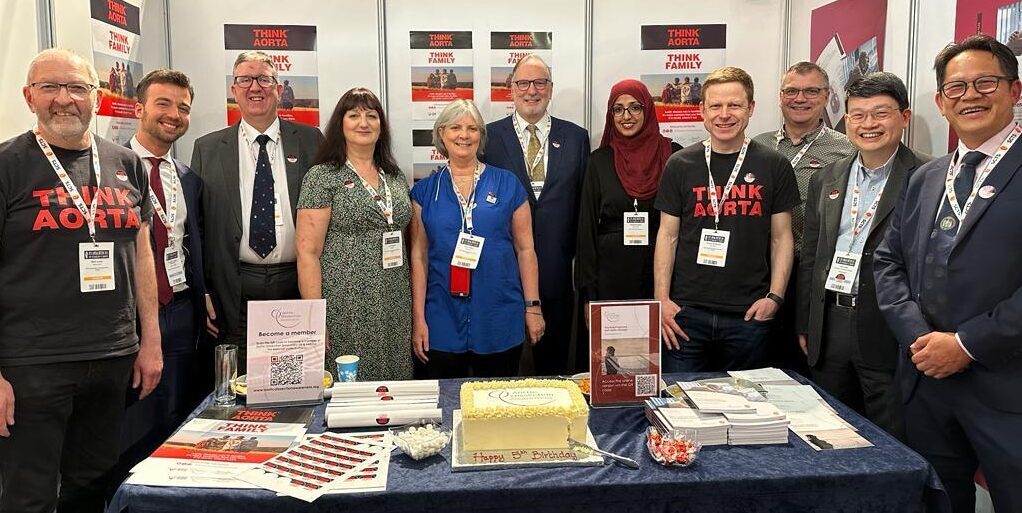 Aortic Dissection patients, relatives & surgeons celebrating our 5th birthday at the SCTS 2023 Annual Meeting